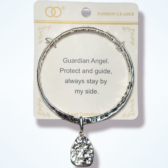 Fashion Leader Jewelry Guardian Angel Charm Inspirational Twisted